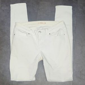 Levi's 711 White Skinny Jean Sz 8 / 28